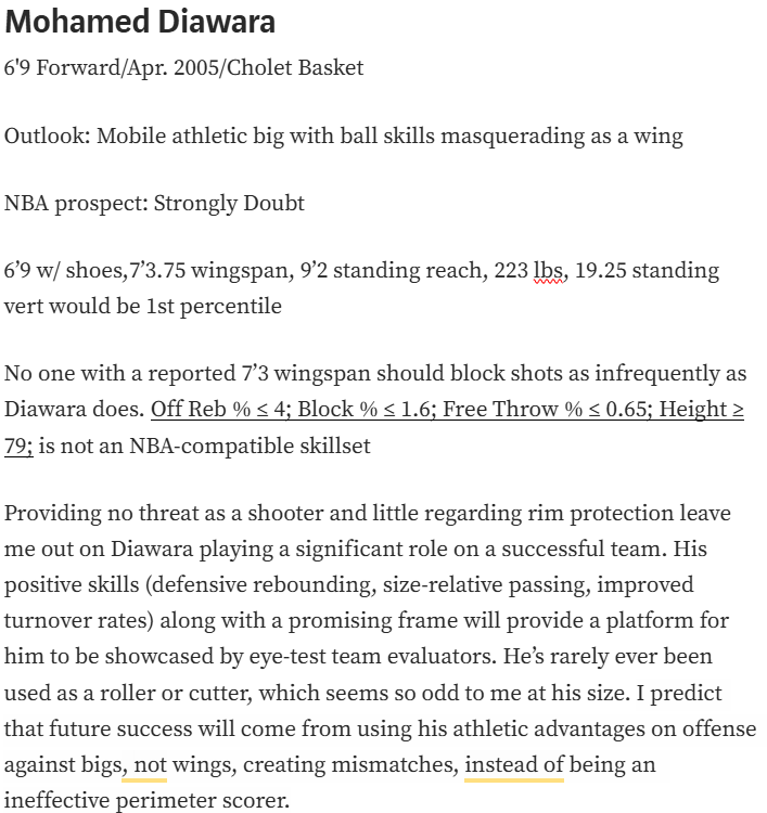 Mo Diawara u20 France Scouting Report